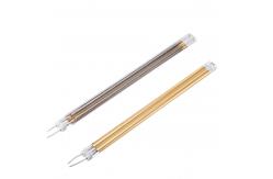 China Twin Tube Medium Wave Infrared Lamp , Gold Infrared Heater Lamp 2550W supplier