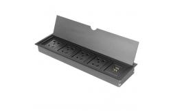 China Multimedia Conference Table Socket , 110V-240V Desktop Socket Information Box supplier