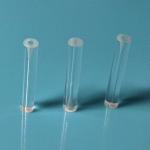 2x0.25x12mm Flared End Quartz Glass Tube For Optical Fiber Protection