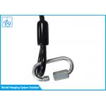 Coil Lanyard Nylon Coated Wire Rope Safety Lanyard For Fall Protection for sale