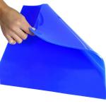 Blue Reusable Washable ESD Silicon Sticky Mat For Clean Rooms 3mm 5mm for sale