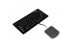 China Ruggedized USB Waterproof Keyboard IP67 Silicone Rubber With Rectangular Keys supplier