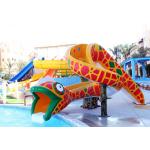 Outdoor Cobra Mini Pool Slide Fiberglass Swimming Pool Water Game For Children for sale