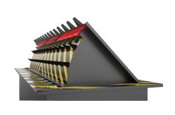 China Safety  Hydraulic Road Barriers Blocker PLC Programming Control 500mm Lifting Height supplier