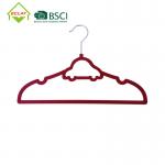Cute Car Shaped No Trace 33cm Non Slip Velvet Hangers for sale