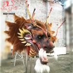 Wall Mounted Animatronic Dragon Head 1.8m 12months Warranty