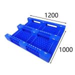 Industrial HDPE Plastic Pallet PE Blue 1200 X 1000 4 Way Entry for sale