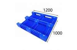 China 1200x1000 Nestable Plastic Pallet 4 Way Entry 1200 Kg Rack load Non halogen supplier