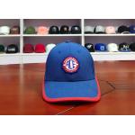 New Design Blue and red 6panel custom embroidery patches logo sports hats caps for sale
