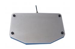 China Mini IP65 Explosion Proof Desk Top Industrial Metal Keyboard With Waterproof Touchpad supplier