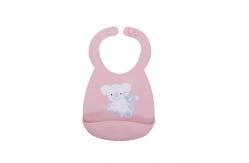 China Custom Baby Tableware Set Waterproof Soft Silicone Bibs For Baby supplier