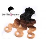 Indian Virgin Ombre Remy Hair Extensions , Body Wave Human Hair Weave for sale