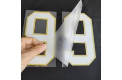 China Elastic Iron On Heat Transfer Letters And Numbers For Football Jerseys supplier