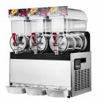 500W Stainless Steel Ice Slush Machine With Three Tanks For Beverage 15L×3 for sale