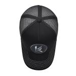 Black Mesh 5 Panel Trucker Cap Custom Sublimation Patch Logo Mens Trucker Hats