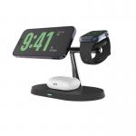 T268D Fast Metal Wireless Charging Stable Current  Magnetic Apple 3 In One Charging Stand for sale
