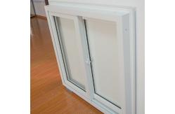 China Double Tempered Glasses  PVC Sliding Windows Customized Folding Upvc Windows White supplier