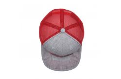 China Custom 6 Panel Trucker Cap Embroidered Logo Polyester Mesh Hat supplier
