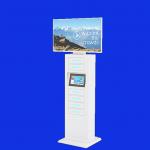 24 Hours Self Service Media Player Laptop Charging Kiosks With Remote Advertisement And Wifi for sale