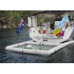 Custom Size Color Leisure Floating Ocean Inflatable  Sea Jellyfish Swimming Pool With Net For Yacht/Boat for sale