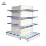 China Wooden Supermarket Racks Indoor Library Heavy Duty Industrial Shelving Units for sale