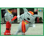Inflatable Advertising Characters Moving Inflatable Gray Wolf Inflatable Cartoon Characters For Advertising for sale
