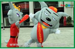 China Inflatable Advertising Characters Moving Inflatable Gray Wolf Inflatable Cartoon Characters For Advertising supplier
