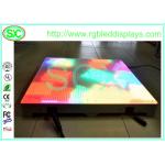 Interactive Sensitive Attractive Acrylic LED Disco Dance Floor Panel RGB Color Changing for sale