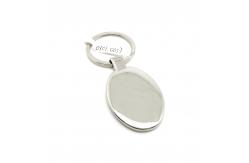 China Zinc Alloy Metal Keychain Holder for Silver Keychains and Long-Lasting supplier
