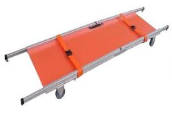 China 4 Wheels Foldable Stretcher Aluminum Alloy Flat Simple Stair Wheeled 350lb supplier