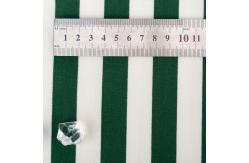 China Elastic Lycra Striped Cotton Fabric Twill Green And White Stretch Material supplier
