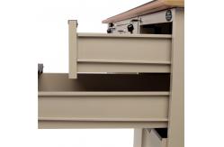 China KD Structure Modern Design Office Table Metal Frame Office Desk supplier