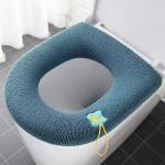 Detachable Toilet Seat Warmer Cover Washable Zipper Closure Type ODM for sale
