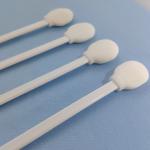 Round Sponge Head White Pp Stick Foam Tip Swabs Lollipop Shape for sale