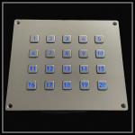 Black Panel Backlit Numeric Keypad Stainless Steel Metal Translucent LED Lighted Keypad
