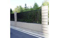 China Flooring Mounted Outdoor Iron Fence With Modern Design And Welded Construction supplier