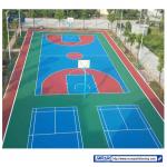 Multifunction Shock Absorption Silicon PU Sports Flooring Harmless