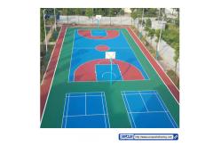China Multifunction Shock Absorption Silicon PU Sports Flooring Harmless supplier