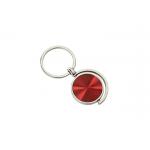 CD Pattern Metal Keychain Holder Colorful Round Zinc Alloy Keychain JR023 for sale