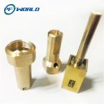 Precision machining custom electroplated CNC brass parts for sale