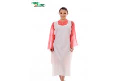 China Medical Protective PE Disposable Apron Without Sleeves For Food Processing supplier