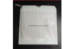China SGS White 0.07mm PE Drawstring Bag For Mobile Phone supplier