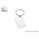 4mm Thickness Free Engraving SS304 Custom Shaped Keychains