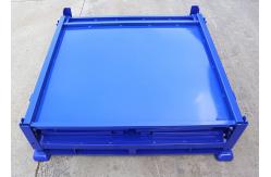 China Stackable Metal Steel Stillage Cage Container With Solid Side 1T-2T Load supplier