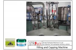 China 10g-100g Lotion Cream Jar Filling And Capping Machine For Cosmetics Industry supplier