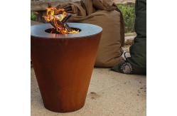 China Outdoor Patio Kitchen Cooking Corten Steel Charcoal Bbq Grill Custom supplier