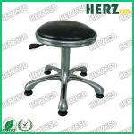 PU Leather Round ESD Safe Chairs High Bar Stools With Footrest