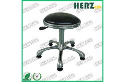 China PU Leather Round ESD Safe Chairs High Bar Stools With Footrest supplier