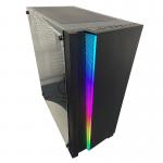 ATX ITX Computer Cabinet RGB Time Tunnel Full Tower Glass PC Case 36cm Radiator for sale