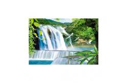 China Large Size PET 3D Lenticular Printing Poster Of Waterfall Scenery Theme supplier